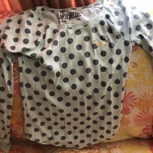 Victoria secret pink polka dot  long sleeve